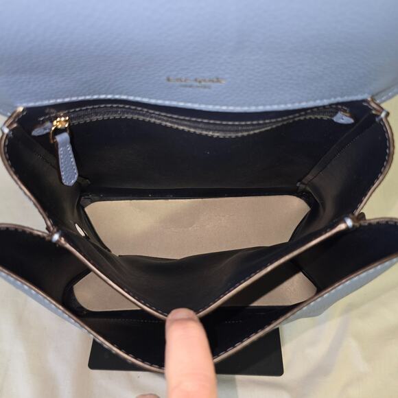 Kate Spade Essential Medium Backpack Manta Blue Leather w/ Dust Bag NWOT main image 15
